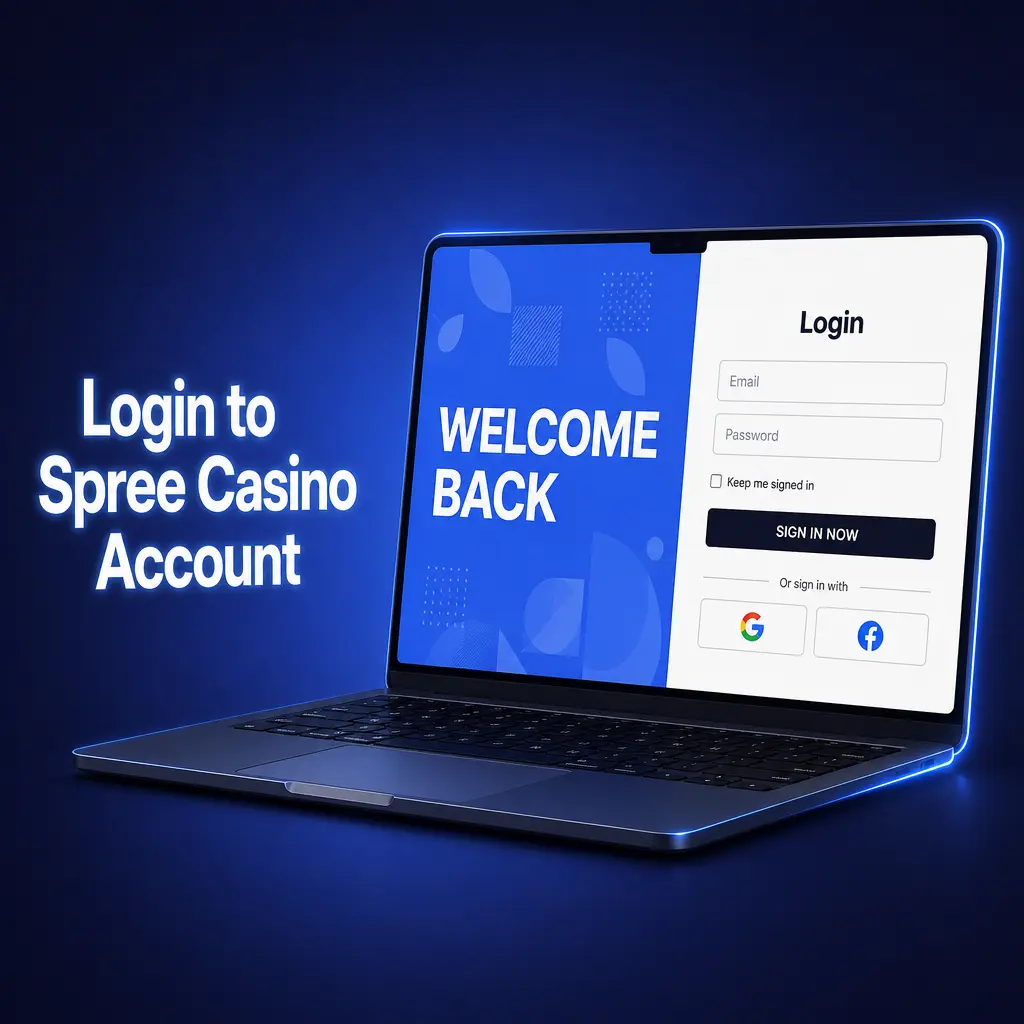Spree Casino login screen