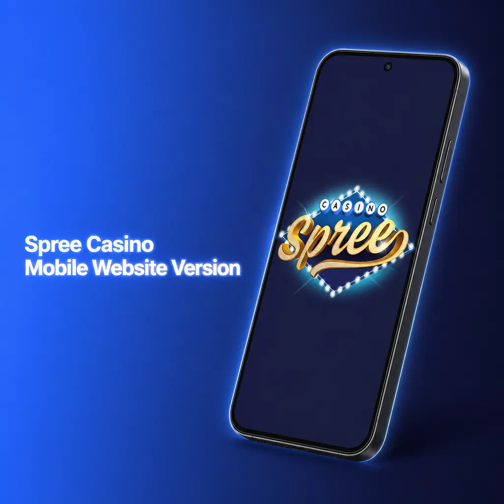 Spree Casino mobile website on a smartphone