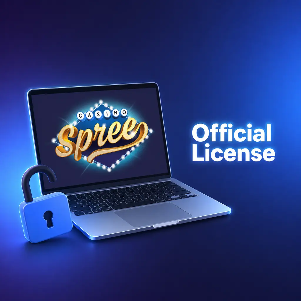 Spree Casino official sweepstakes license badge